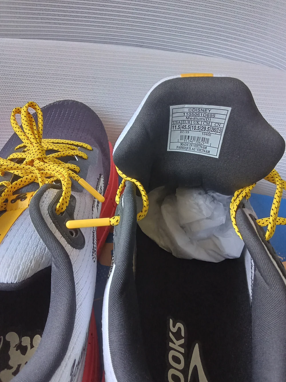 Brooks Blue and Gold Running Shoe Box